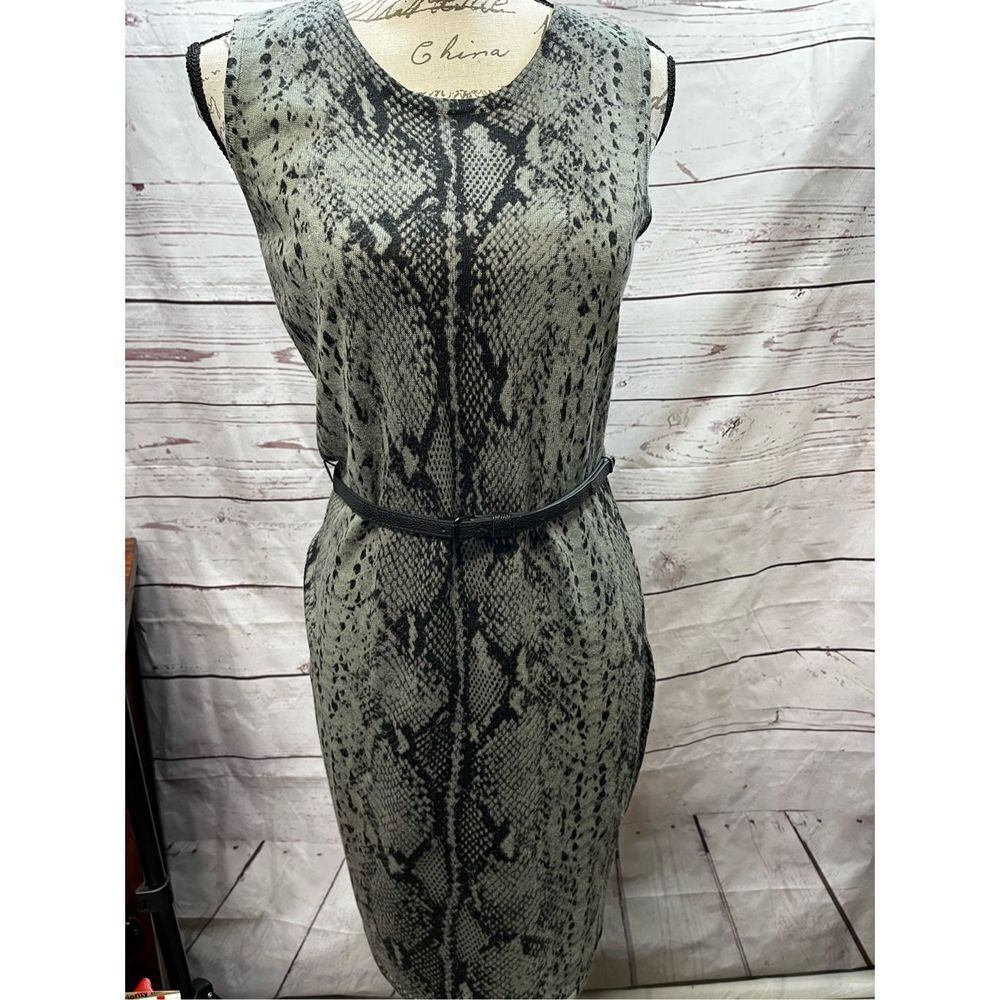 Calvin Klein Medium snake skin‎ patterned sweater dress - 2182